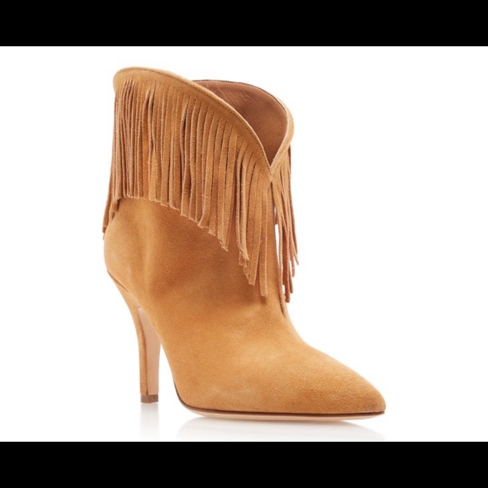 Paris Texas fringe suede boots